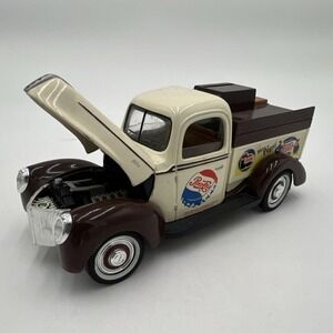 Golden Wheel 1:24 Ford Delivery Truck Pepsi-Cola Die-Cast Bank Brown Cream 9501